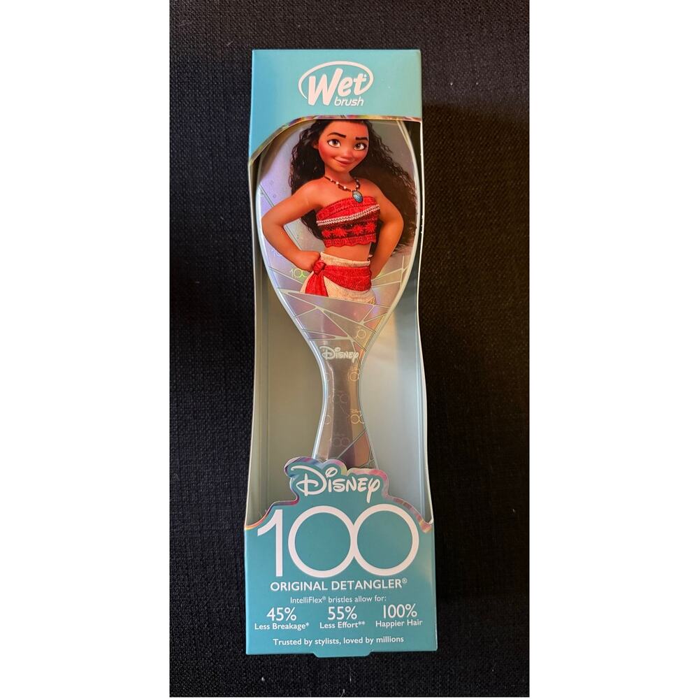 NEW Disney 100 Moana Princess Wet Brush